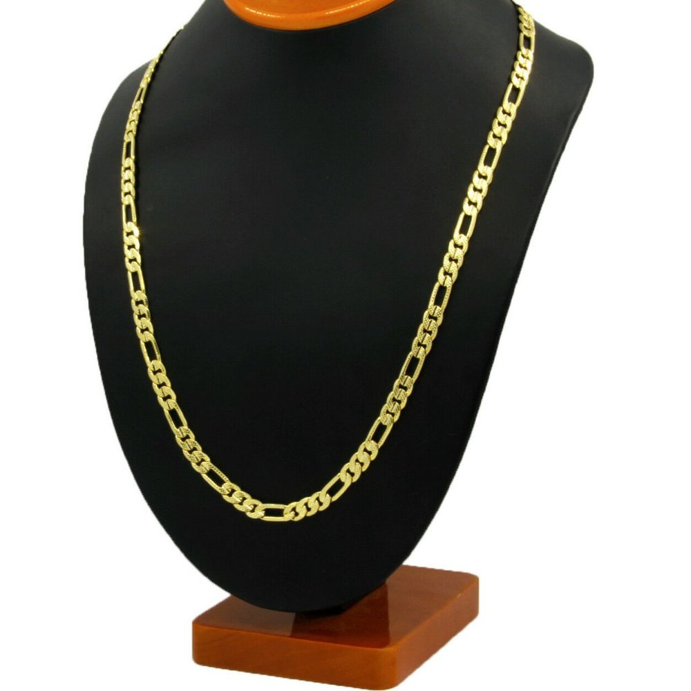 14k Gold 7mm 24" Figaro Link Chain